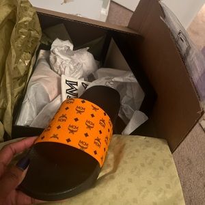 MCM rubber slides size 40/9 women. These area a full size smaller then normal